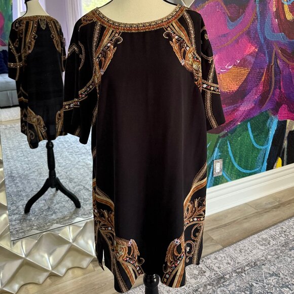 Camilla: Scoop Neck Tee Dress, Belle of the Baroque - Picture 1 of 4